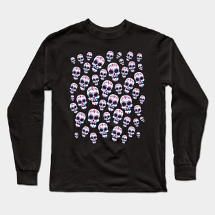 Sugar Skulls Pattern Long Sleeve T-Shirt